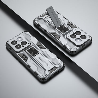 For Xiaomi 14 Supersonic Armor PC Hybrid TPU Phone Case(Grey) - Xiaomi Cases by buy2fix | Online Shopping UK | buy2fix