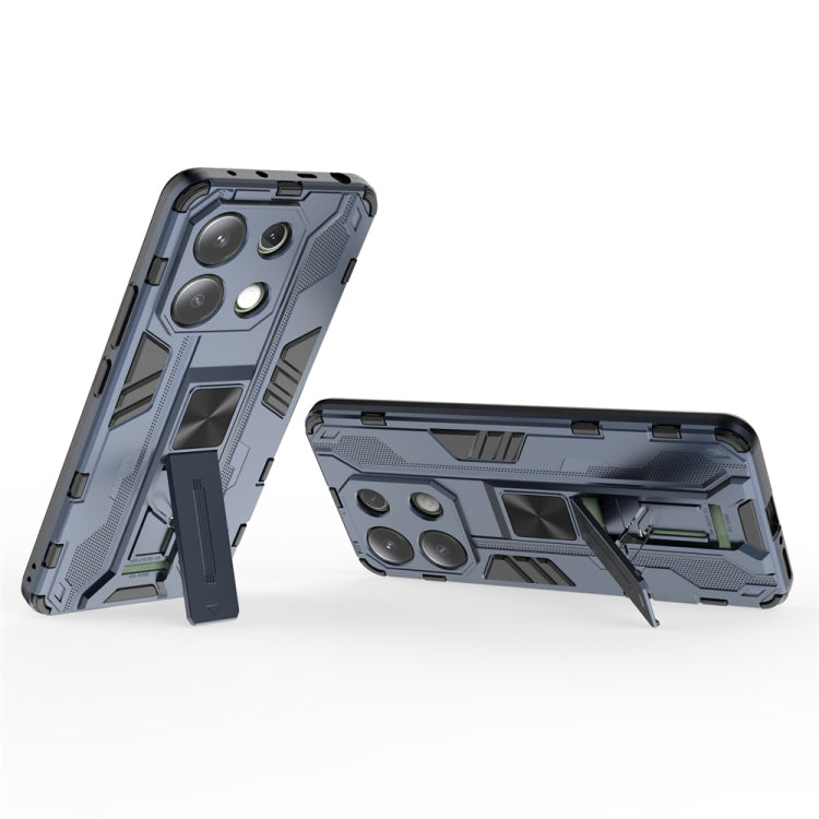 For Redmi Note 13 4G Supersonic Armor PC Hybrid TPU Phone Case(Blue) - Xiaomi Cases by buy2fix | Online Shopping UK | buy2fix