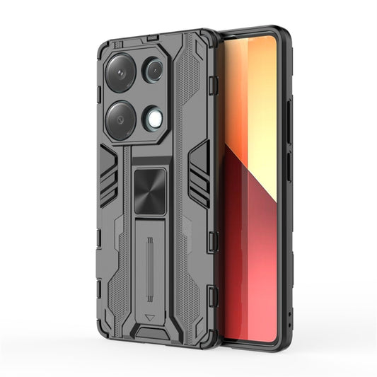 For  Redmi Note 13 Pro 4G Supersonic Armor PC Hybrid TPU Phone Case(Black) - Xiaomi Cases by buy2fix | Online Shopping UK | buy2fix