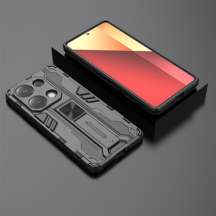For  Redmi Note 13 Pro 4G Supersonic Armor PC Hybrid TPU Phone Case(Black) - Xiaomi Cases by buy2fix | Online Shopping UK | buy2fix