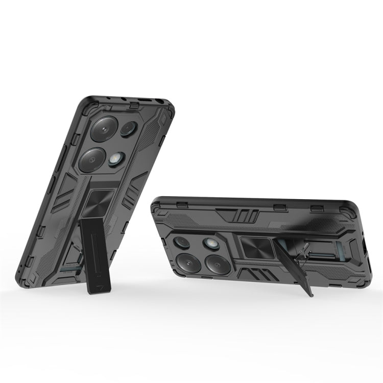 For  Redmi Note 13 Pro 4G Supersonic Armor PC Hybrid TPU Phone Case(Black) - Xiaomi Cases by buy2fix | Online Shopping UK | buy2fix