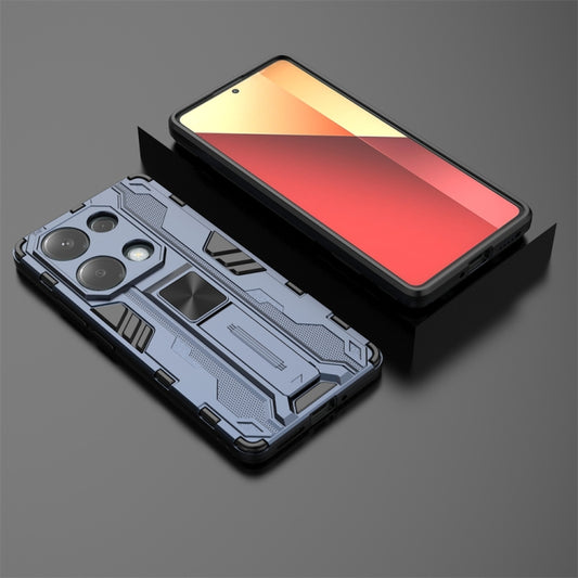 For  Redmi Note 13 Pro 4G Supersonic Armor PC Hybrid TPU Phone Case(Blue) - Xiaomi Cases by buy2fix | Online Shopping UK | buy2fix