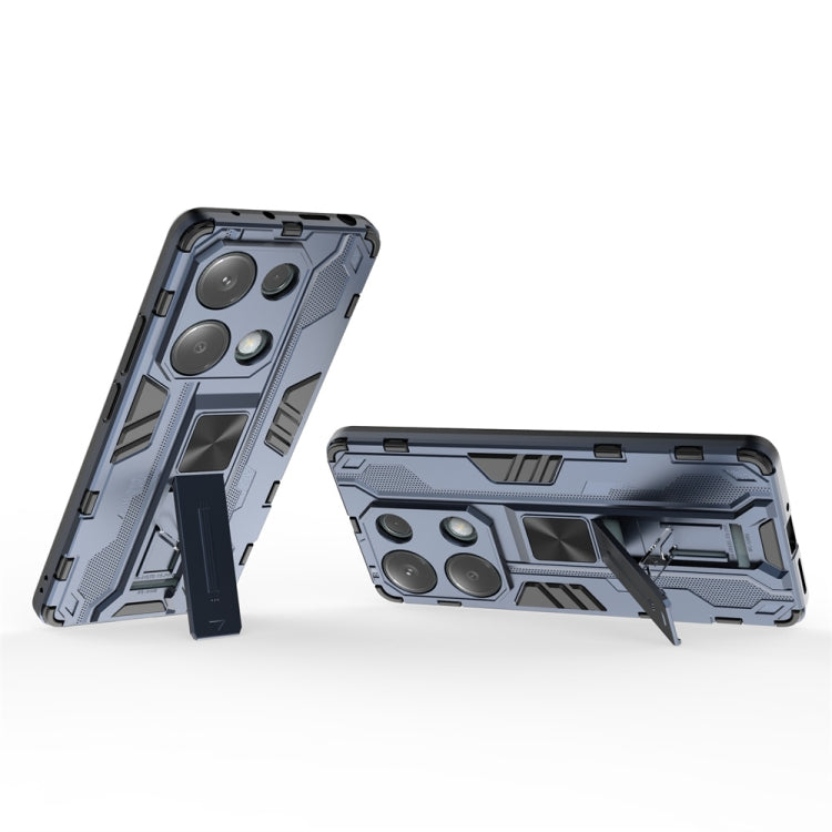 For  Redmi Note 13 Pro 4G Supersonic Armor PC Hybrid TPU Phone Case(Blue) - Xiaomi Cases by buy2fix | Online Shopping UK | buy2fix