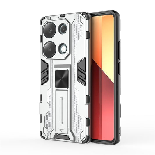 For  Redmi Note 13 Pro 4G Supersonic Armor PC Hybrid TPU Phone Case(Silver) - Xiaomi Cases by buy2fix | Online Shopping UK | buy2fix