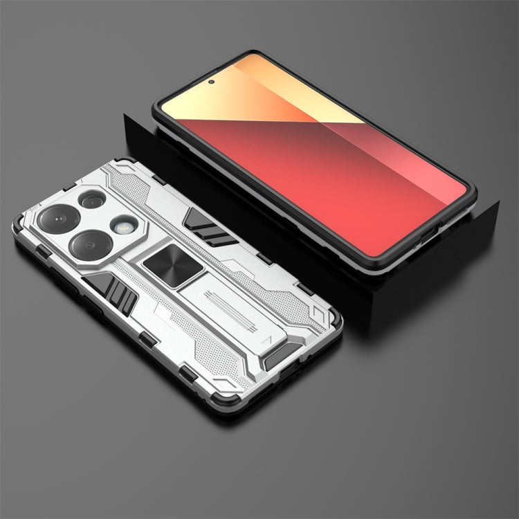 For  Redmi Note 13 Pro 4G Supersonic Armor PC Hybrid TPU Phone Case(Silver) - Xiaomi Cases by buy2fix | Online Shopping UK | buy2fix