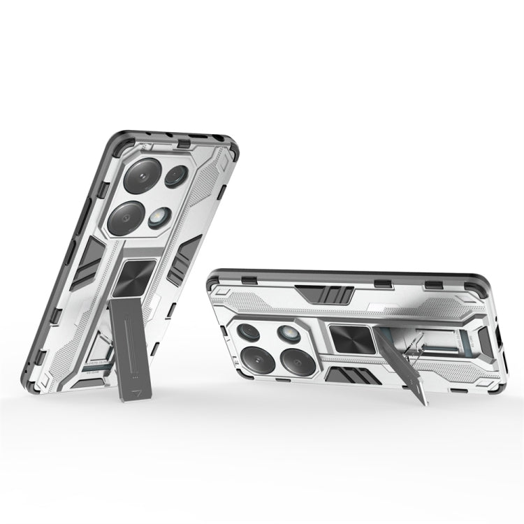 For  Redmi Note 13 Pro 4G Supersonic Armor PC Hybrid TPU Phone Case(Silver) - Xiaomi Cases by buy2fix | Online Shopping UK | buy2fix