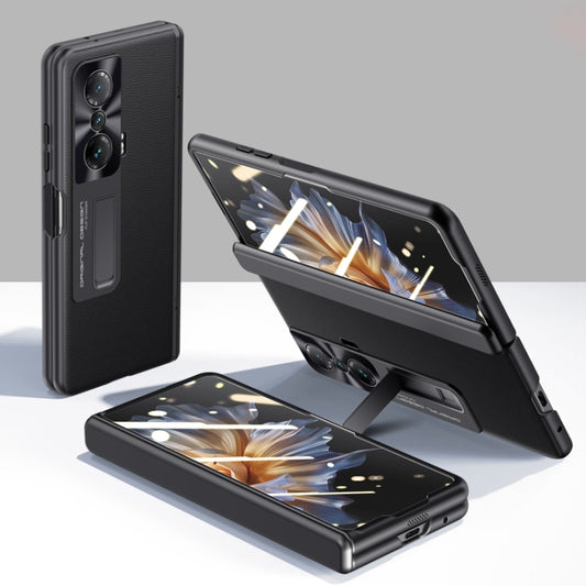 For Honor Magic VS Pioneer Skin-Feel Case-film Integral Hinge Shockproof Phone Case(Black) - Honor Cases by buy2fix | Online Shopping UK | buy2fix