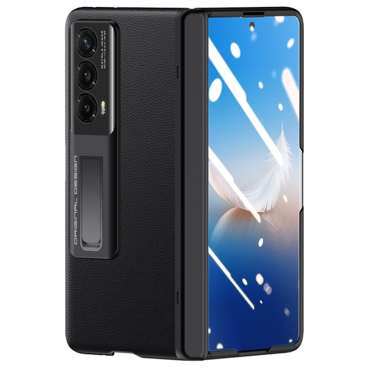 For Honor Magic Vs2 Pioneer Skin-Feel Case-film Integral Hinge Shockproof Phone Case(Black) - Honor Cases by buy2fix | Online Shopping UK | buy2fix