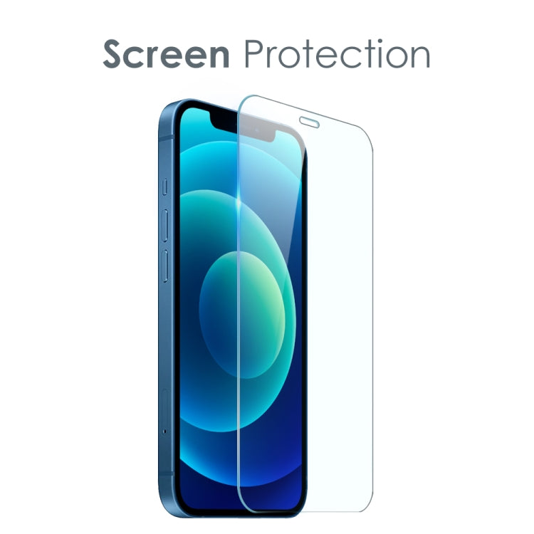 For iPhone 12 mini NORTHJO 3 in 1 TPU Phone Case with Screen Film and Lens Film(Clear) - iPhone 12 mini Cases by NORTHJO | Online Shopping UK | buy2fix