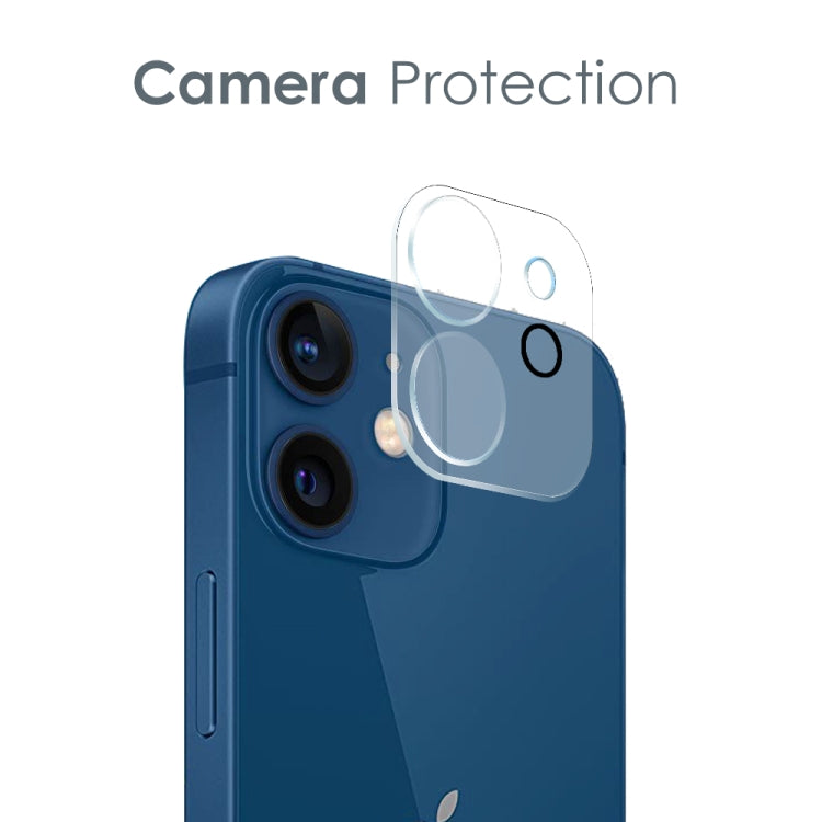 For iPhone 12 mini NORTHJO 3 in 1 TPU Phone Case with Screen Film and Lens Film(Clear) - iPhone 12 mini Cases by NORTHJO | Online Shopping UK | buy2fix