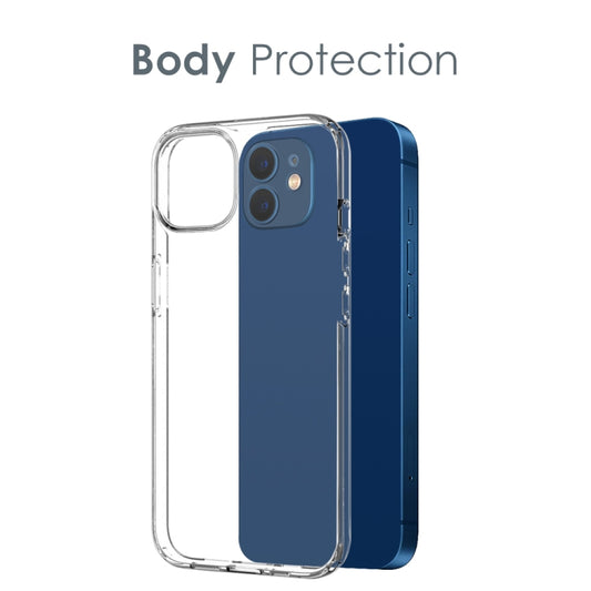For iPhone 12 NORTHJO 3 in 1 TPU Phone Case with Screen Film and Lens Film(Clear) - iPhone 12 / 12 Pro Cases by NORTHJO | Online Shopping UK | buy2fix