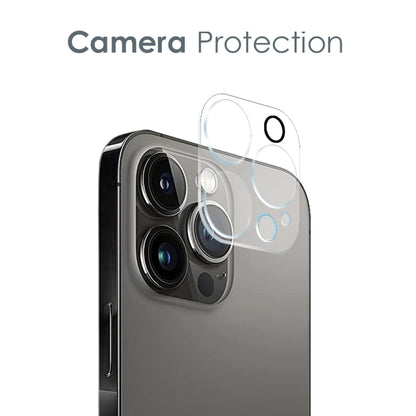 For iPhone 12 Pro NORTHJO 3 in 1 TPU Phone Case with Screen Film and Lens Film(Clear) - iPhone 12 / 12 Pro Cases by NORTHJO | Online Shopping UK | buy2fix