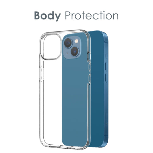 For iPhone 13 mini NORTHJO 3 in 1 TPU Phone Case with Screen Film and Lens Film(Clear) - iPhone 13 mini Cases by NORTHJO | Online Shopping UK | buy2fix