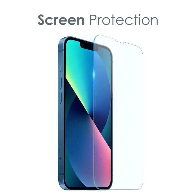 For iPhone 13 NORTHJO 3 in 1 TPU Phone Case with Screen Film and Lens Film(Clear) - iPhone 13 Cases by NORTHJO | Online Shopping UK | buy2fix