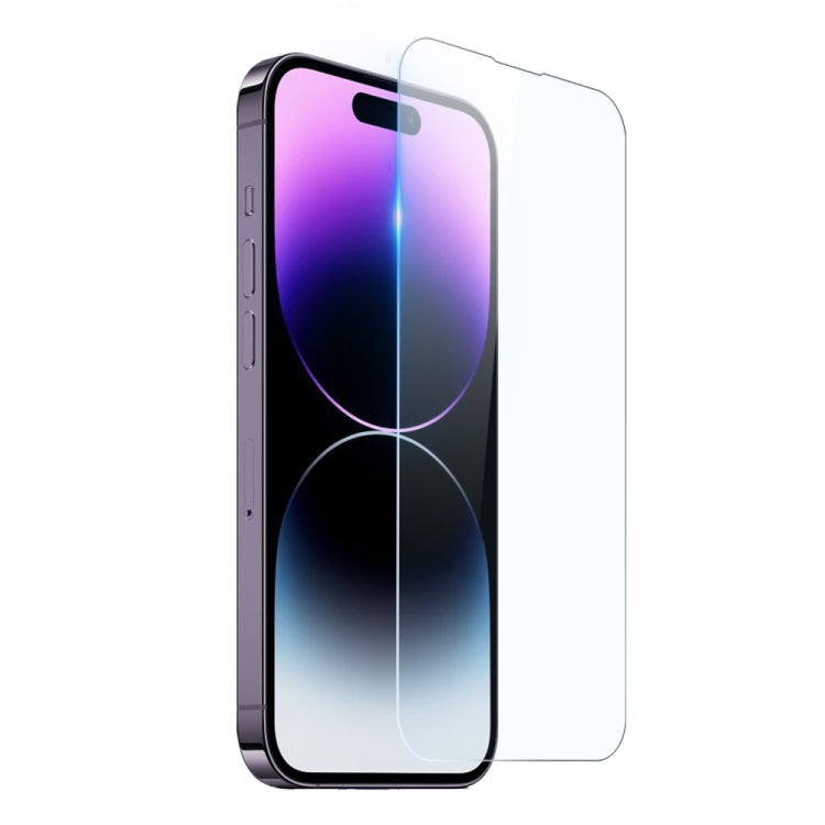 For iPhone 14 Pro NORTHJO 3 in 1 TPU Phone Case with Screen Film and Lens Film(Clear) - iPhone 14 Pro Tempered Glass by NORTHJO | Online Shopping UK | buy2fix