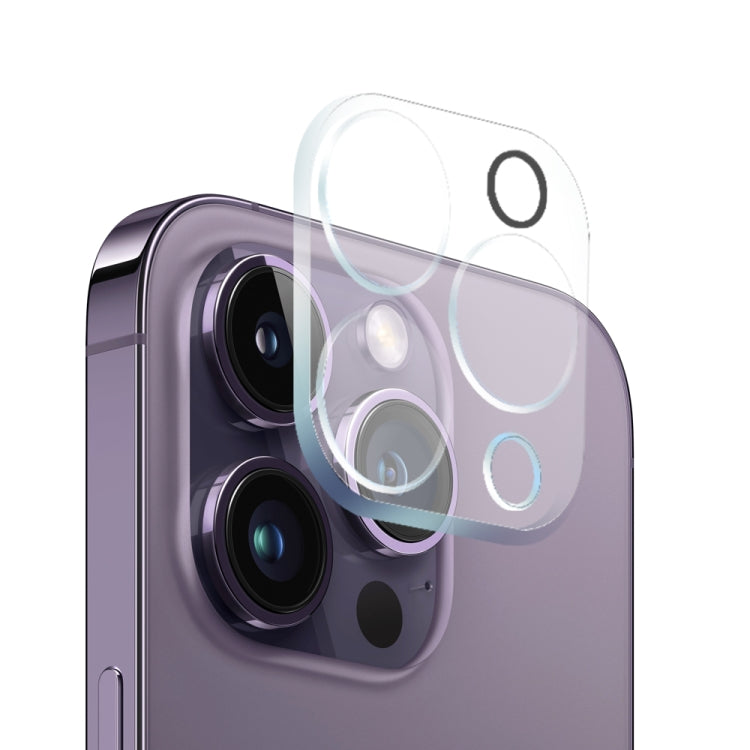 For iPhone 14 Pro NORTHJO 3 in 1 TPU Phone Case with Screen Film and Lens Film(Clear) - iPhone 14 Pro Tempered Glass by NORTHJO | Online Shopping UK | buy2fix