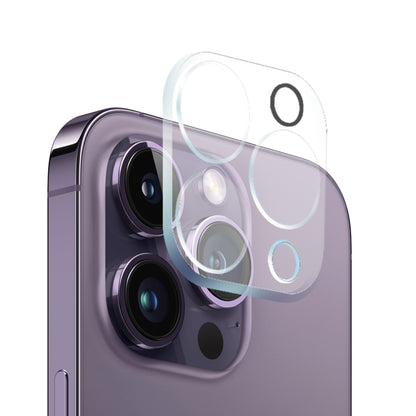 For iPhone 14 Pro NORTHJO 3 in 1 TPU Phone Case with Screen Film and Lens Film(Clear) - iPhone 14 Pro Tempered Glass by NORTHJO | Online Shopping UK | buy2fix
