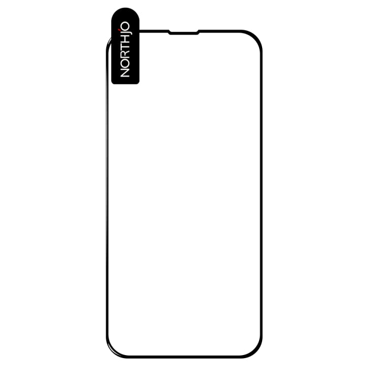 For iPhone 14 Plus / 13 Pro Max NORTHJO A++ Screen Protector Full Glue Silk Printing Tempered Glass Film(Black) - iPhone 14 Plus Tempered Glass by NORTHJO | Online Shopping UK | buy2fix