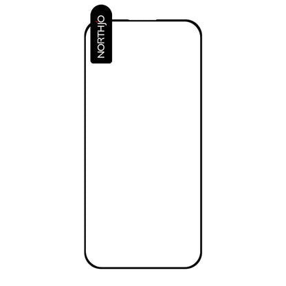 For iPhone 15 Pro NORTHJO A++ Screen Protector Full Glue Silk Printing Tempered Glass Film(Black) - iPhone 15 Pro Tempered Glass by NORTHJO | Online Shopping UK | buy2fix