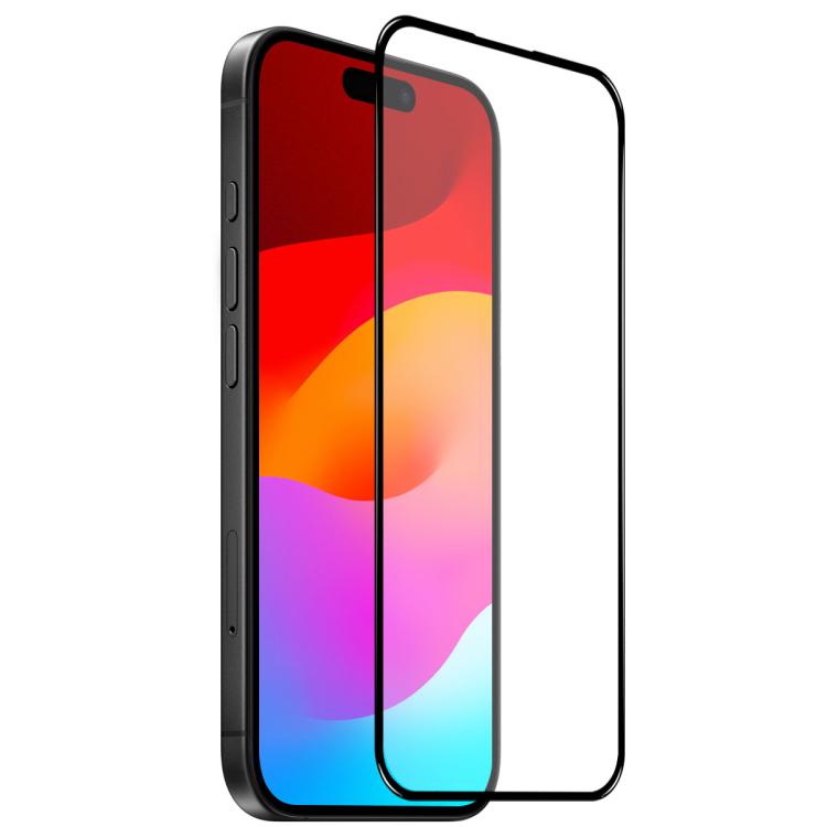 For iPhone 17 NORTHJO A++ Screen Protector Full Glue Silk Printing Tempered Glass Film(Black) - iPhone 17 Tempered Glass by NORTHJO | Online Shopping UK | buy2fix