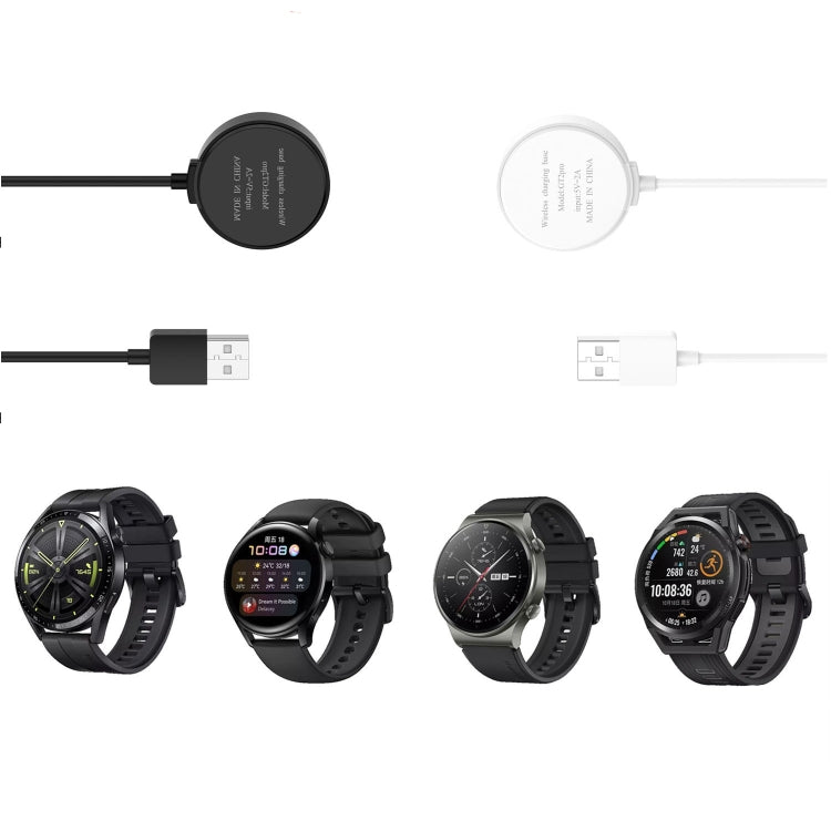 For Huawei Watch GT 4 41mm Smart Watch Magnetic Suction Integrated Charging Cable, Length: 1m(Black) by buy2fix