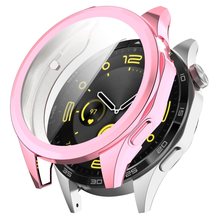 For Huawei Watch GT4 46mm Full Coverage TPU Electroplated Watch Protective Case(Pink) by buy2fix