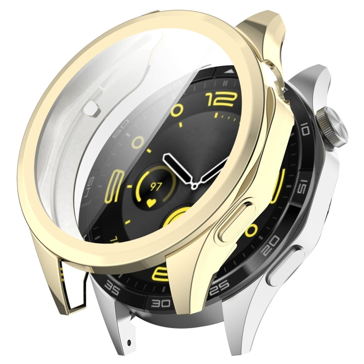 For Huawei Watch GT4 46mm Full Coverage TPU Electroplated Watch Protective Case(Gold) by buy2fix