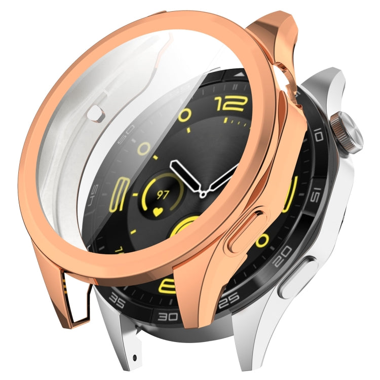 For Huawei Watch GT4 46mm Full Coverage TPU Electroplated Watch Protective Case(Rose Gold) by buy2fix