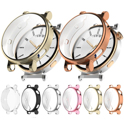 For Huawei Watch GT4 41mm Full Coverage TPU Electroplated Watch Protective Case(Pink) by buy2fix