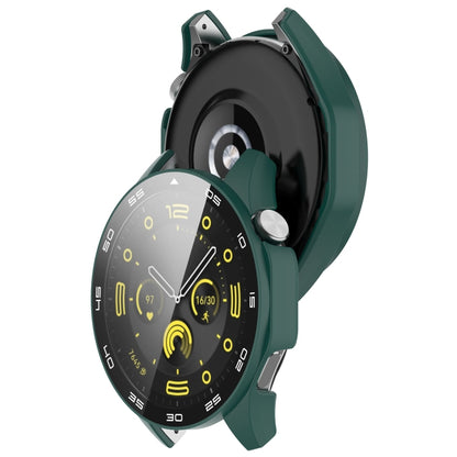 For Huawei Watch GT 4 46mm PC + Tempered Glass Integrated Watch Protective Case with Graduated Dial(Green) by buy2fix