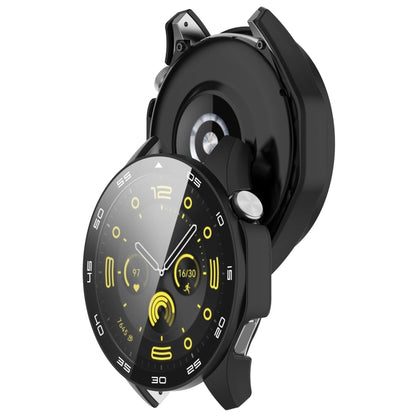 For Huawei Watch GT 4 46mm PC + Tempered Glass Integrated Watch Protective Case with Graduated Dial(Black) by buy2fix