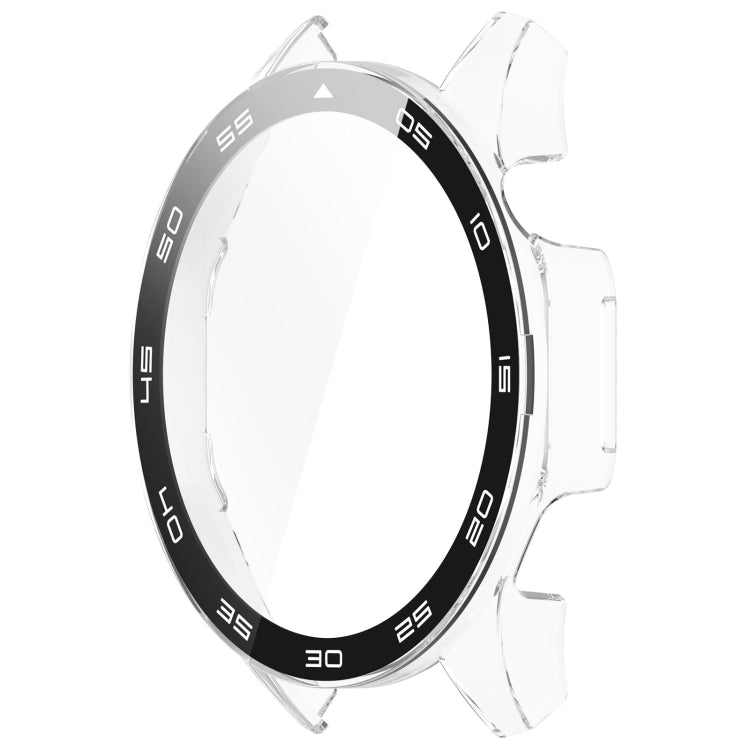 For Huawei Watch GT 4 46mm PC + Tempered Glass Integrated Watch Protective Case with Graduated Dial(Transparent) by buy2fix