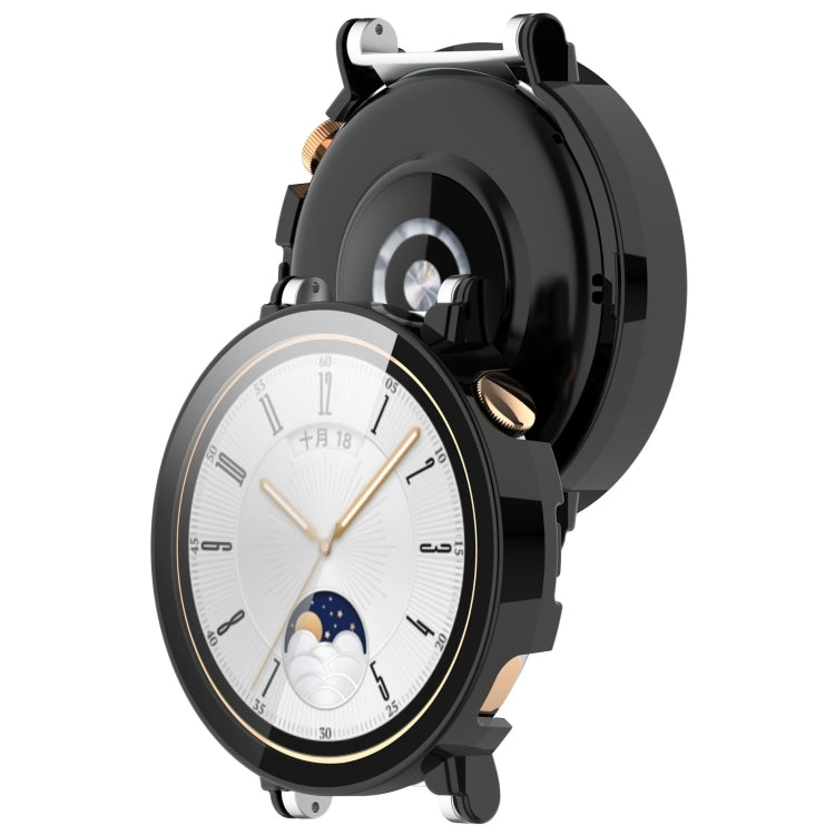 For Huawei Watch GT4 41mm PC+Tempered Glass Integrated Smart Watch Case(Black) by buy2fix