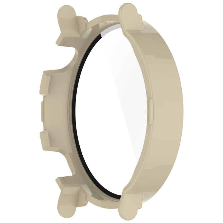 For Huawei Watch GT4 41mm PC+Tempered Glass Integrated Smart Watch Case(Ivory White) by buy2fix