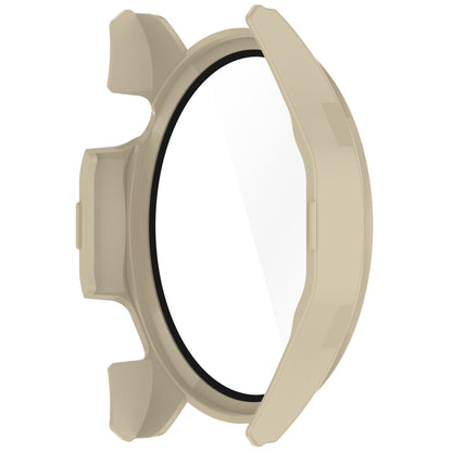 For Huawei Watch GT4 46mm PC+Tempered Glass Integrated Smart Watch Case(Ivory White) by buy2fix