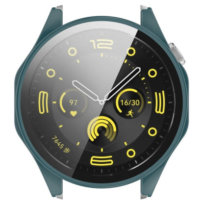 For Huawei Watch GT4 46mm PC+Tempered Glass Integrated Smart Watch Case(Green) by buy2fix