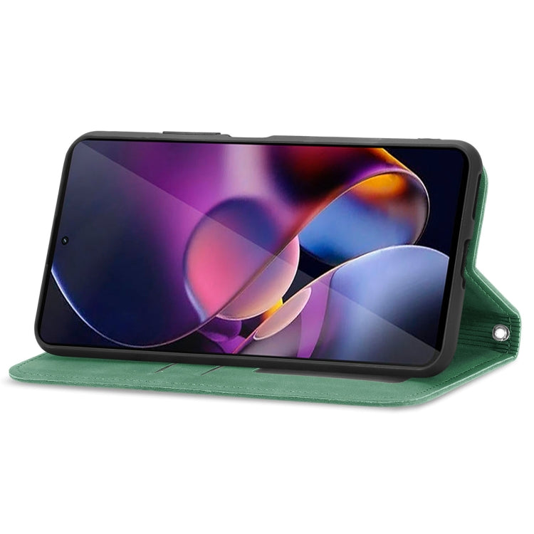 For Motorola Moto G Stylus 5G 2024 Retro Skin Feel Magnetic Flip Leather Phone Case(Green) by buy2fix