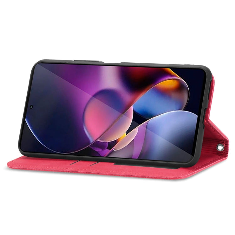 For Motorola Moto G Stylus 5G 2024 Retro Skin Feel Magnetic Flip Leather Phone Case(Red) by buy2fix