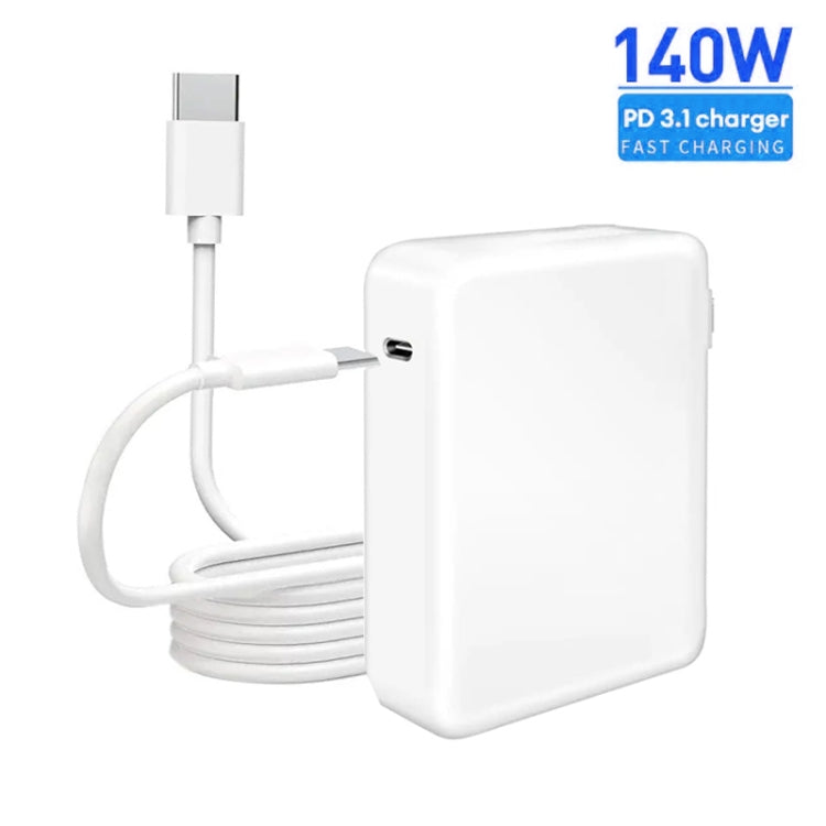 PD3.1 140W USB-C PD Laptop Power Adapter + 2m 5A USB-C to USB-C Data Cable UK Plug by buy2fix