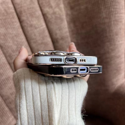 For Samsung Galaxy A15 Electroplating Astronaut Holder Phone Case(Pink) by buy2fix