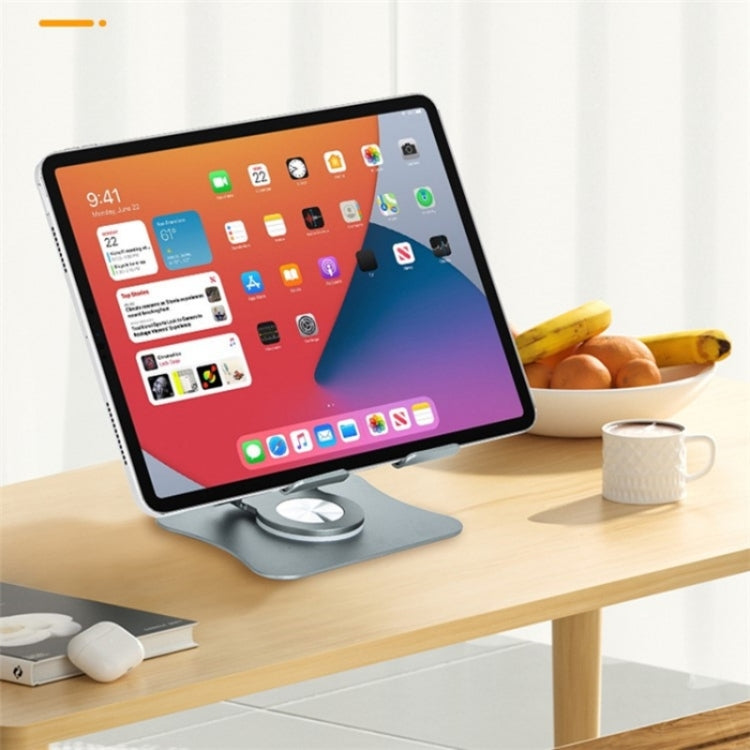 G68 360-Degree Rotating Foldable Phone Tablet Desktop Holder(Dark Grey) - Desktop Holder by buy2fix | Online Shopping UK | buy2fix