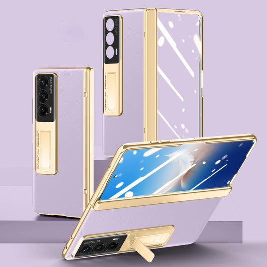 For Honor Magic Vs2 Electroplated Case-film Integral Hinge Shockproof Phone Case(Purple) - Honor Cases by buy2fix | Online Shopping UK | buy2fix
