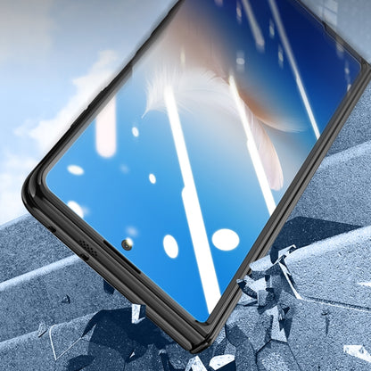 For Honor Magic Vs2 Electroplated Case-film Integral Hinge Shockproof Phone Case(Blue) - Honor Cases by buy2fix | Online Shopping UK | buy2fix