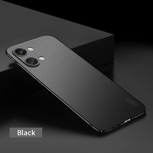 For OnePlus Ace 2V / Nord 3 MOFI Fandun Series Frosted PC Ultra-thin All-inclusive Phone Case(Black) by MOFI