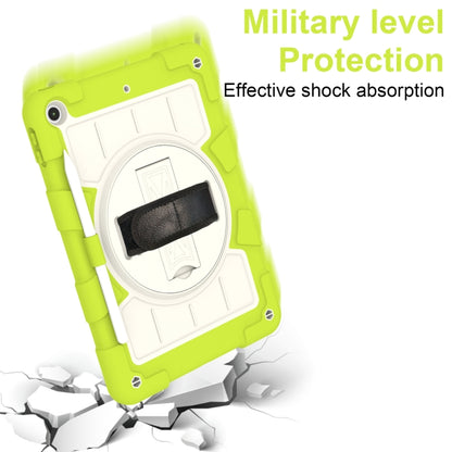 For iPad 10.2 2021 / 2020 / 2019 Silicone Hybrid PC Shockproof Tablet Case with Shoulder Strap(Love Birds Green) - iPad 10.2 Cases by buy2fix | Online Shopping UK | buy2fix