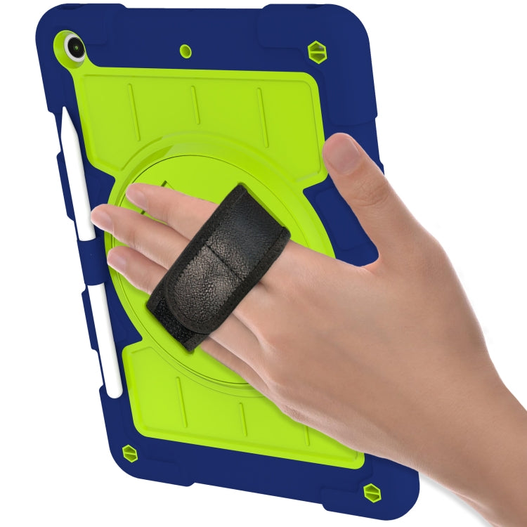 For iPad 10.2 2021 / 2020 / 2019 Silicone Hybrid PC Shockproof Tablet Case with Shoulder Strap(Tibetan Turquoise) - iPad 10.2 Cases by buy2fix | Online Shopping UK | buy2fix