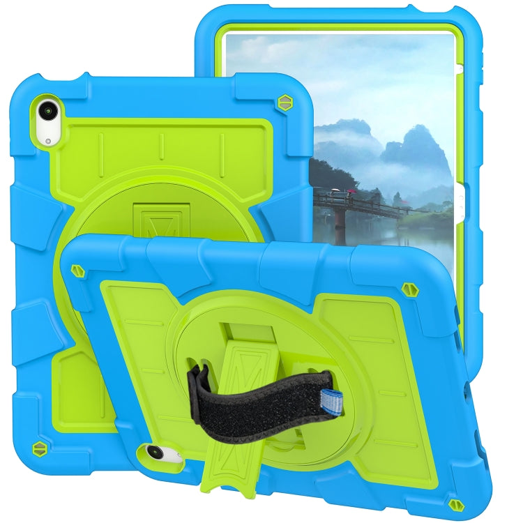 For iPad 2025 / 2022 Silicone Hybrid PC Shockproof Tablet Case with Shoulder Strap(Bluish-Green) - iPad 2025 / 2022 Cases by buy2fix | Online Shopping UK | buy2fix
