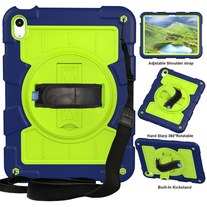 For iPad 2025 / 2022 Silicone Hybrid PC Shockproof Tablet Case with Shoulder Strap(Tibetan Turquoise) - iPad 2025 / 2022 Cases by buy2fix | Online Shopping UK | buy2fix