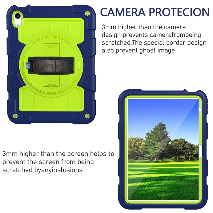 For iPad 2025 / 2022 Silicone Hybrid PC Shockproof Tablet Case with Shoulder Strap(Tibetan Turquoise) - iPad 2025 / 2022 Cases by buy2fix | Online Shopping UK | buy2fix