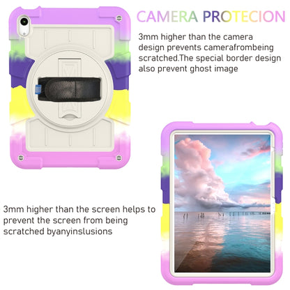 For iPad 2025 / 2022 Silicone Hybrid PC Shockproof Tablet Case with Shoulder Strap(Colorful Purple) - iPad 2025 / 2022 Cases by buy2fix | Online Shopping UK | buy2fix